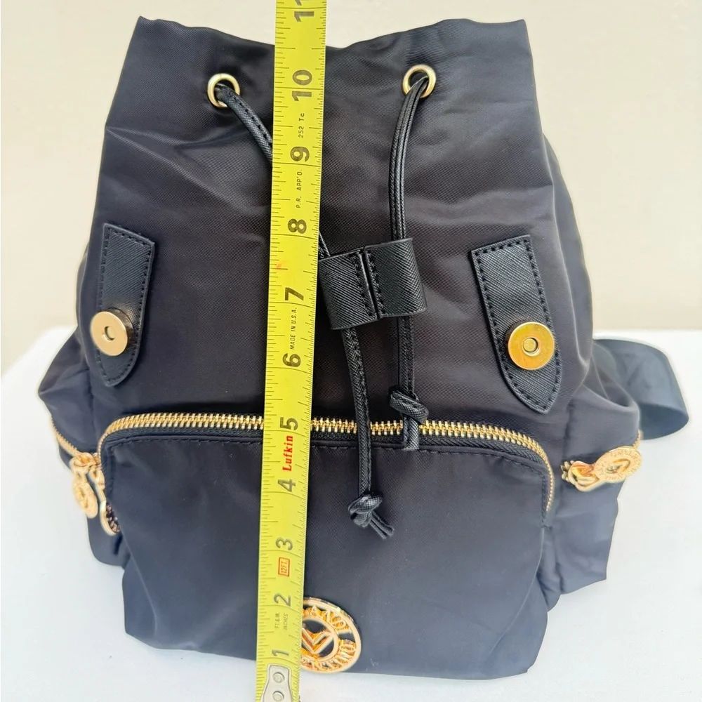 🎒Valentino Orlandi Black Backpack with Gold Accents 🎒✨ - Picture 8 of 16